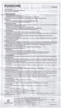 Povidone 10% Agimex 20ML sát trùng vết thương hay phẫu thuật, vết loét sâu