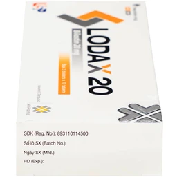 Thuốc Lodax 20mg USP điều trị triệu chứng trong trường hợp viêm mũi dị ứng và mày đay (3 vỉ x 10 viên)
