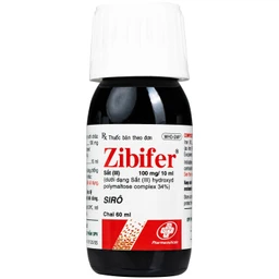 Thuốc Zibifer OPV Pharmaceutical điều trị thiếu máu do thiếu sắt và thiếu sắt không thiếu máu (60ml)