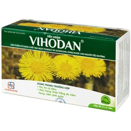 Viên ngậm Vihodan TW3 giúp nhuận phế, hỗ trợ giảm ho, giúp giảm đờm, giảm đau họng (20 vỉ x 5 viên) 2