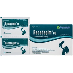 Thuốc cốm Racedagim 30MG Agimexpharm điều trị tiêu chảy cấp ở trẻ em (30 gói x 3g)