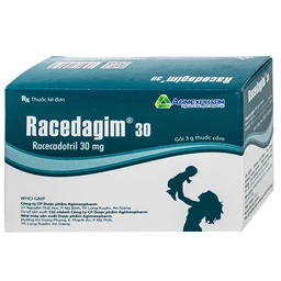 Thuốc cốm Racedagim 30MG Agimexpharm điều trị tiêu chảy cấp ở trẻ em (30 gói x 3g)