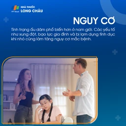 Nguy cơ mắc ấu dâm cao hơn ở nam giới, đặc biệt khi từng bị bạo lực hoặc lạm dụng thời nhỏ