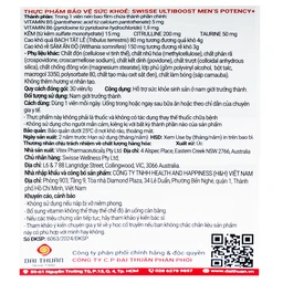 Viên uống hỗ trợ sức khỏe sinh sản nam giới Men’s Potency+ Swisse (30 viên)