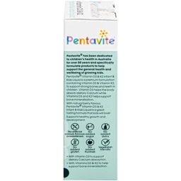 Siro hỗ trợ xương và răng chắc khoẻ Pentavite Vitamin D3 & K2 Infant & Kid liquid 30ml