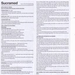 Thuốc cốm pha hỗn dịch uống Sucramed Sucralfat 1000mg Reliv điều trị loét dạ dày và tá tràng (30 gói)