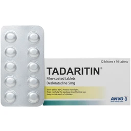 Thuốc Tadaritin 5mg Anvo Giảm viêm mũi dị ứng, mày đay (12 vỉ x 10 viên) 1