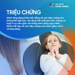 triệu chứng ADHD nhóm tăng động bốc đồng, vận động quá mức, hành vi nguy hiểm.