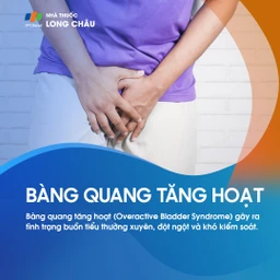 Bàng quang tăng hoạt gây cảm giác buồn tiểu đột ngột, thường xuyên và khó kiểm soát