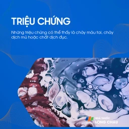 Có thể thấy dịch mủ, máu tai, hoặc dịch nhầy bất thường chảy ra từ tai