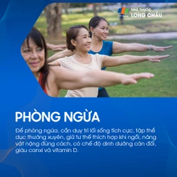 Phòng ngừa đau lưng bằng cách duy trì lối sống tích cực, tập thể dục thường xuyên, giữ tư thế đúng và có chế độ dinh dưỡng giàu canxi, vitamin D