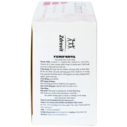 Viên bổ sung vitamin, khoáng chất cho phụ nữ mang thai Femifortil (4 vỉ x 15 viên)