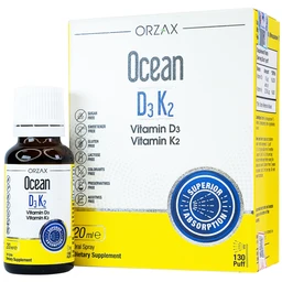 Siro giúp tăng cường hấp thu canxi Ocean D3K2 Orzax (20ml)