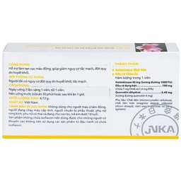 Viên uống NattoEnzym DHA EPA DHG Pharma hỗ trợ giảm nguy cơ đột quỵ do huyết khối (2 vỉ x 10 viên)