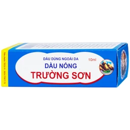 Dầu gió nóng Trường Sơn 10ml giúp giảm đau nhức, sổ mũi, chóng mặt, say tàu xe