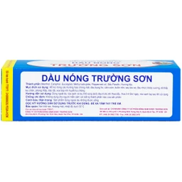Dầu gió nóng Trường Sơn 10ml giúp giảm đau nhức, sổ mũi, chóng mặt, say tàu xe