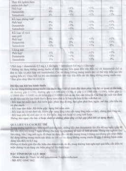 Thuốc Uroka 0.5mg Điều trị và ngăn tiến triển bệnh tăng sản lành tính tuyến tiền liệt(3 vỉ x 10 viên)