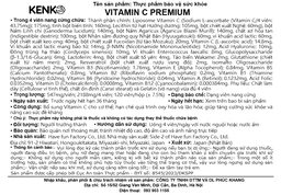 Viên uống Vitamin C Premium Kenko bổ sung vitamin C, hạn chế oxy hóa, tăng đề kháng (120 viên) 7