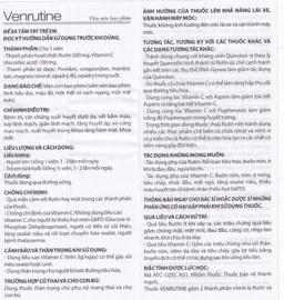 Thuốc Venrutine Reliv điều trị bệnh trĩ, các chứng xuất huyết dưới da, vết bầm máu (3 vỉ x 10 viên)