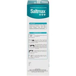 Xịt mũi Saltmax+++ 100ml giúp vệ sinh mũi, làm sạch chất nhầy