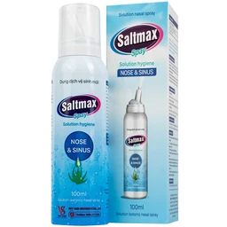 Xịt mũi Saltmax spay 100ml Việt Sinh giúp vệ sinh mũi, giữ ẩm niêm mạc mũi