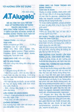 Hỗn dịch thuốc A.T Alugela An Thiên điều trị viêm thực quản, viêm dạ dày cấp và mạn tính (26 gói x 20g)