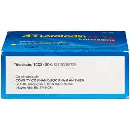Viên nén phân tán trong miệng Loratadin 10mg An Thiên điều trị viêm mũi dị ứng, mề đay (10 vỉ x 10 viên) 4