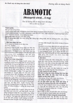 Bột pha uống Abamotic 5mg Phương Đông điều trị các triệu chứng tiêu hóa, viêm dạ dày (30 gói x 0,5g)