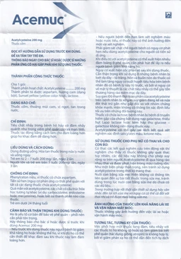 Thuốc cốm Acemuc Kids 100mg Sanofi long đàm, tiêu nhầy, giảm ho (30 gói x 0.5g)