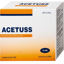 Dung dịch uống Acetuss Hà Nam tiêu nhầy trong bệnh viêm phế quản, bệnh nhầy nhớt (20 ống) 2
