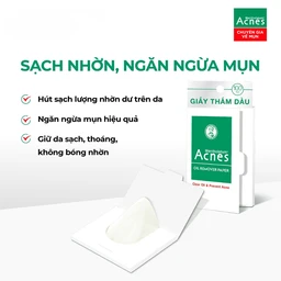 Giấy thấm dầu Acnes Oil Remover Paper giúp kiểm soát nhờn, ngăn ngừa mụn (100 tờ) 3