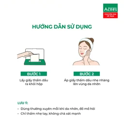 Giấy thấm dầu Acnes Oil Remover Paper giúp kiểm soát nhờn, ngăn ngừa mụn (100 tờ) 4