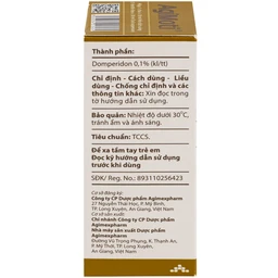 Hỗn dịch uống AgiMoti 30mg Agimexpharm điều trị triệu chứng nôn và buồn nôn (30ml) 3