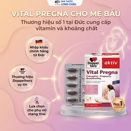 Viên uống bổ sung vitamin và khoáng chất cho phụ nữ mang thai Doppelherz Aktiv Vital Pregna (Hộp 30 viên) 3