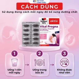 Viên uống bổ sung vitamin và khoáng chất cho phụ nữ mang thai Doppelherz Aktiv Vital Pregna (Hộp 30 viên) 6