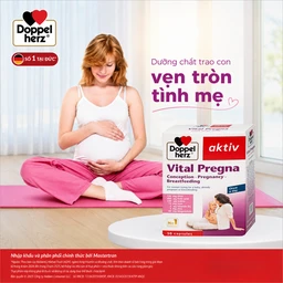Viên uống bổ sung vitamin và khoáng chất cho phụ nữ mang thai Doppelherz Aktiv Vital Pregna (Hộp 30 viên) 2