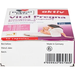 Viên uống bổ sung vitamin và khoáng chất cho phụ nữ mang thai Doppelherz Aktiv Vital Pregna (Hộp 30 viên)