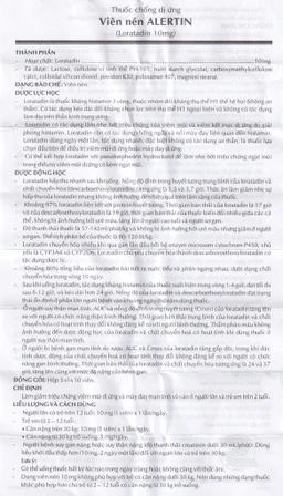 Thuốc Alertin 10mg Shinpoong Deawoo chỉ định trong trường hợp viêm mũi dị ứng, viêm kết mạc dị ứng (3 vỉ x 10 viên)