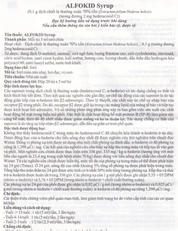 Thuốc Alfokid Syrup Kolmar điều trị giảm ho do viêm phế quản mạn tính, viêm đường hô hấp (20 túi)