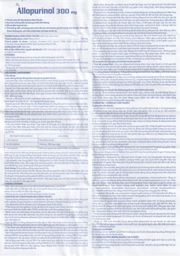 Thuốc Allopurinol 300mg Domesco điều trị tăng acid uric máu, sỏi thận (2 vỉ x 10 viên)