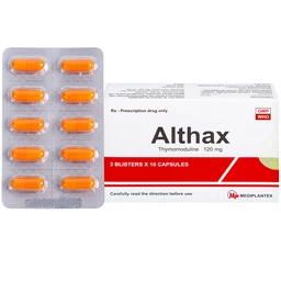 Thuốc Althax 120mg Mediplantex hỗ trợ điều trị viêm mũi dị ứng, nhiễm khuẩn hô hấp (3 vỉ x 10 viên) 1