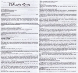 Thuốc Alzole 40mg TV.Pharm điều trị viêm thực quản, viêm loét dạ dày, tá tràng (3 vỉ x 10 viên)