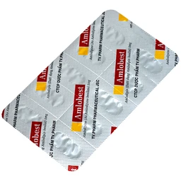 Thuốc Amlobest 5mg TV.Pharm điều trị tăng huyết áp và dự phòng đau thắt ngực ổn định (10 vỉ x 10 viên) 6
