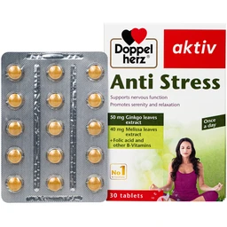 Viên uống hỗ trợ giảm căng thẳng Anti Stress Doppelherz (2 vỉ x 15 viên)
