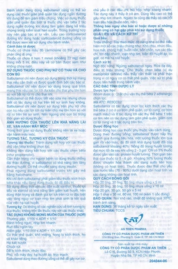 Dung dịch uống Atisalbu 5ml An Thiên điều trị co thắt phế quản do hen, viêm phế quản mãn tính (30 gói)