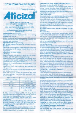 Dung dịch uống Aticizal 2,5mg/5ml An Thiên điều trị triệu chứng viêm mũi dị ứng (90ml)