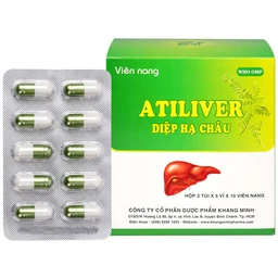 Thuốc Atiliver Diệp Hạ Châu Khang Minh hỗ trợ điều trị viêm gan, tăng men gan (10 vỉ x 10 viên) 1