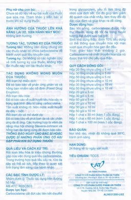 Dung dịch uống AtiLude 250mg/5ml An Thiên tiêu nhầy, rối loạn đường hô hấp (6 vỉ x 5 ống x 5ml)