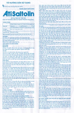 Dung dịch khí dung AtiSaltolin 5mg/2,5ml An Thiên điều trị chứng co thắt phế quản (1 vỉ x 5 ống)