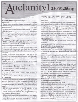Bột Auclanityl 250/31.25mg Tipharco điều trị nhiễm khuẩn (12 gói x 3,8g) 